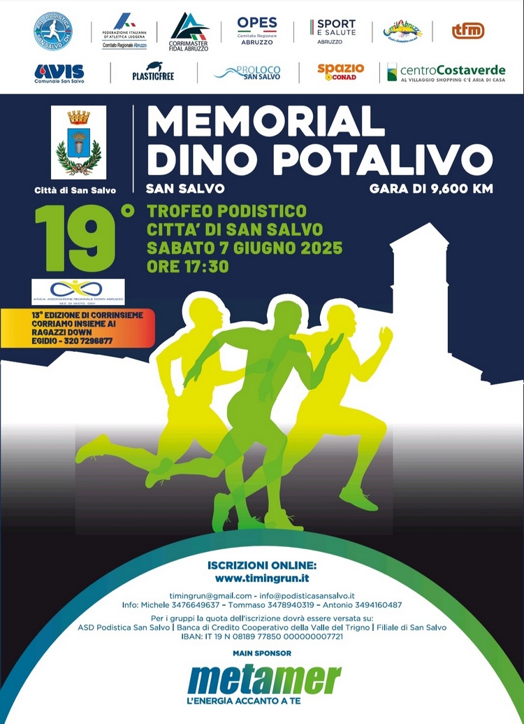 SABATO 7 GIUGNO MEMORIAL 2025 